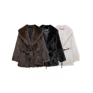 87. Europe-America Bridal Faux-Fur Shawl – Autumn/Winter Cape for Wedding Dress