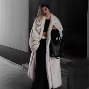 96. AliExpress / Amazon Europe-America Teddy-Faux-Fur Mid-Length Coat for Women