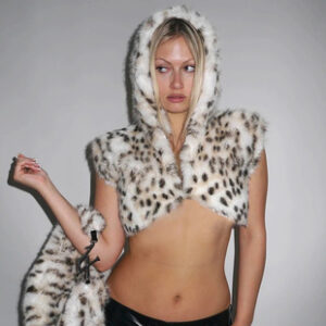 6. 2025 Autumn New Women’s Faux-Fur Cape / Vest – Imitation Otter-Rabbit Fur Shawl