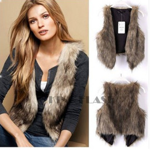 52. Amazon Europe-America Grooved-Crop Faux-Fur Cardigan – Autumn/Winter Plush Jacket