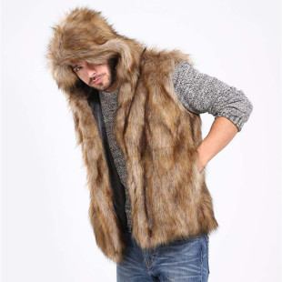 110. Europe-America Mint-Style 2024 Winter Round-Neck Fox-Faux-Fur Short Jacket