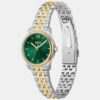 1502841-2 Graceful Mina Women Quartz Green Dial Analog Stainless Steel Watch 1502841