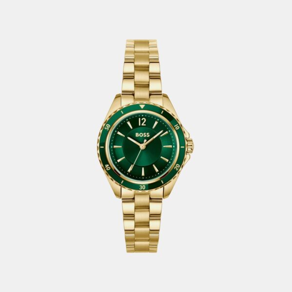 1502849 Sage Aqua Women Quartz Green Dial Analog Stainless Steel Watch 1502849