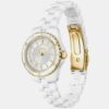 Sage Aqua Men Quartz White Dial Analog Ceramic Watch 1502850