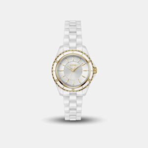 1502850 Sage Aqua Men Quartz White Dial Analog Ceramic Watch 1502850