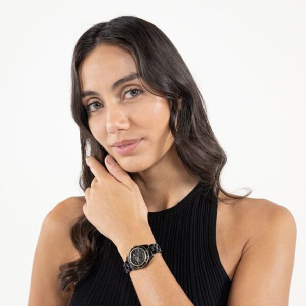 Sage Aqua Men Quartz Black Dial Analog Ceramic Watch 1502851