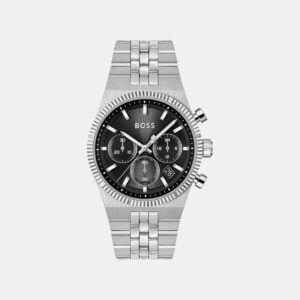 1514307 Candor Men Quartz Black Dial Chronograph Stainless Steel Watch 1514307