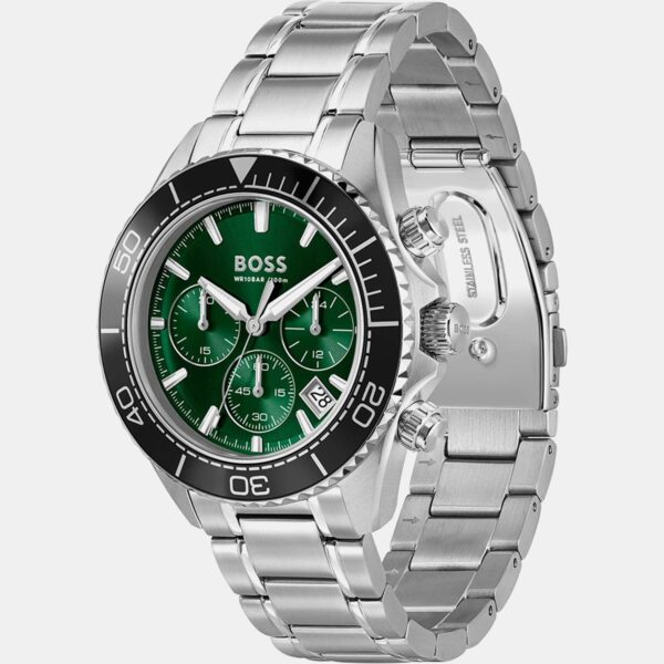 Sealiner Men Quartz Green Dial Chronograph Stainless Steel Watch 1514321