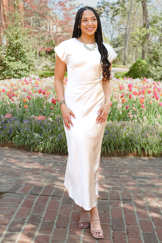 Pearla Satin Maxi Dress