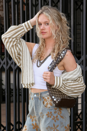 Miranda Stripped Button Down