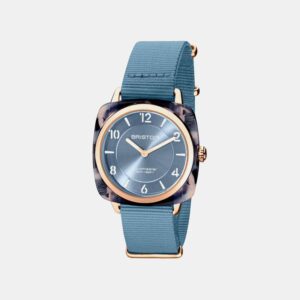 Clubmaster Chic Women Quartz Ice Blue Dial Analog NATO Watch 21536.PRAUB.25.NIB