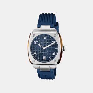 Men Automatic Blue Dial Analog Rubber Watch 23640.S.T.15.RNB