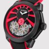 Vortex Men Automatic Red Dial Analog Silicone Watch 257-P11206