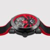 Vortex Men Automatic Red Dial Analog Silicone Watch 257-P11206
