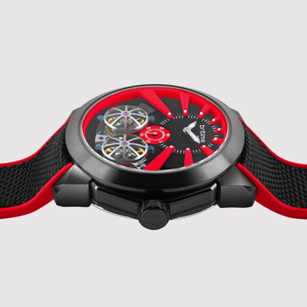 Vortex Men Automatic Red Dial Analog Silicone Watch 257-P11206