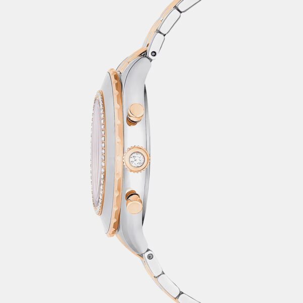 5672937-3 Octea Women Quartz Silver Dial Chronograph Metal Watch 5672937