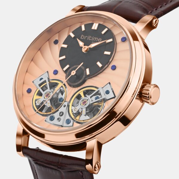 821-L30708-1_jpg Spiral Men Automatic Rose Gold Dial Multi-Function Leather Watch 821-L30708