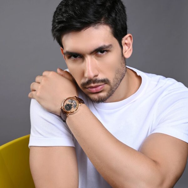 821-L30708-5_jpg Spiral Men Automatic Rose Gold Dial Multi-Function Leather Watch 821-L30708