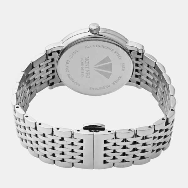 Men Quartz Grey Dial Analog Metal Watch 8506E-M1115