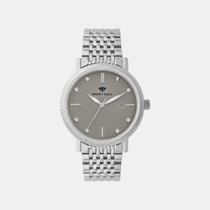 8506E-M1115 Men Quartz Grey Dial Analog Metal Watch 8506E-M1115