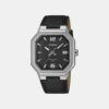 Men Quartz Black Dial Analog Leather Watch A2527