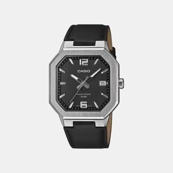 Men Quartz Black Dial Analog Leather Watch A2527