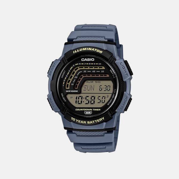A2533-1 Men Quartz Black Dial Digital Resin Watch A2533