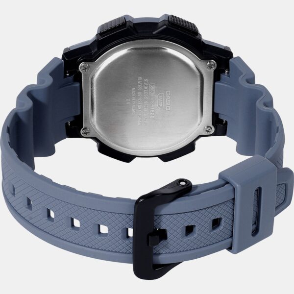 A2533-5 Men Quartz Black Dial Digital Resin Watch A2533