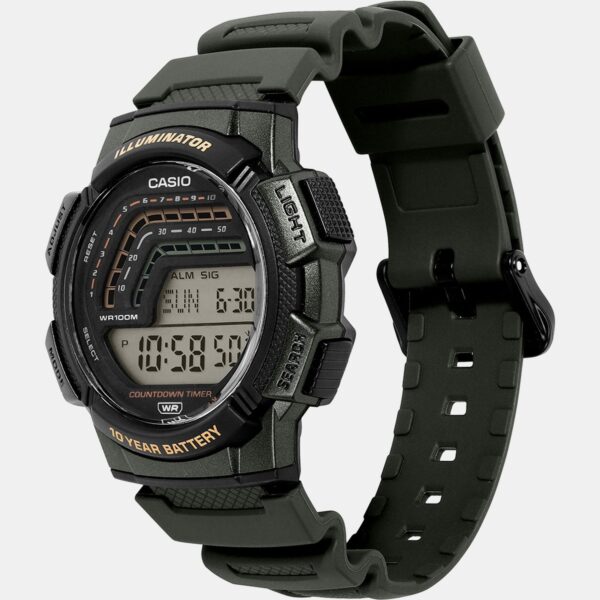 A2534-1 Men Quartz Black Dial Digital Resin Watch A2534