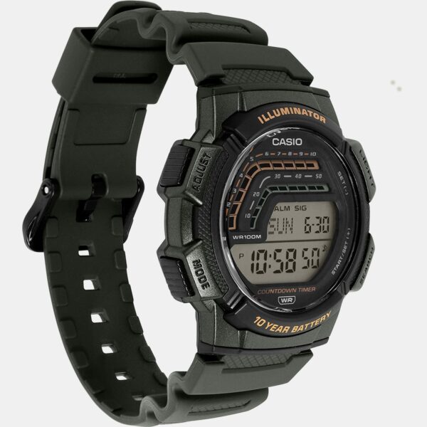 A2534-2 Men Quartz Black Dial Digital Resin Watch A2534