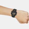 A2534-6 Men Quartz Black Dial Digital Resin Watch A2534