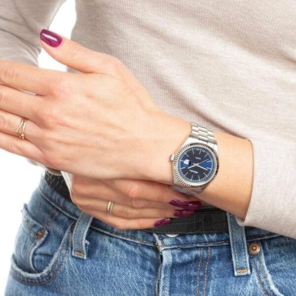 Women Quartz Blue Dial Analog Stainless Steel Watch A3090.5115QXL