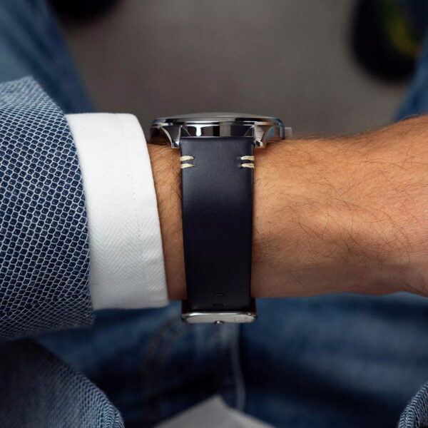 A8264.5255XLQ-3 Premiere Men Quartz Blue Dial Analog Leather Watch A8264.5255XLQ