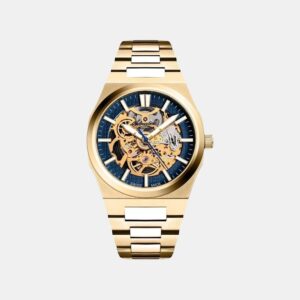 Skeleton Men Automatic Blue Dial Analog Stainless Steel Watch A8326.1115SA