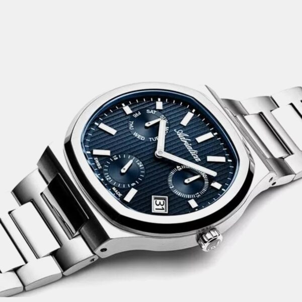 A8349.5115QF-1 Men Quartz Blue Dial Analog Stainless Steel Watch A8349.5115QF