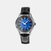Women Quartz Blue Dial Analog Leather Watch AH7CZ1X1