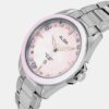 Women Quartz Pink Dial Analog Stainless Steel Watch AH7DV7X1