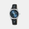 Women Quartz Blue Dial Analog Stainless Steel Watch AH7EF7X1