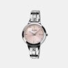 Women Quartz Pink Dial Analog Stainless Steel Watch AH7EJ3X1