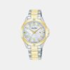 Fashion Women Quartz Mother Of Pearl Dial Analog Stainless Steel Watch AH7EW8X1