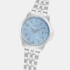 Fashion Women Quartz Light Blue Dial Analog Stainless Steel Watch AH7EY1X1