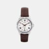 Women Quartz White Dial Analog Leather Watch AH7X03X1