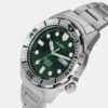 Mechanical Men Automatic Green Dial Analog Stainless Steel Watch AL4371X1