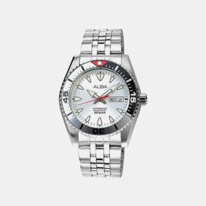 Mechanical Men Automatic Silver Dial Analog Stainless Steel Watch AL4765X1