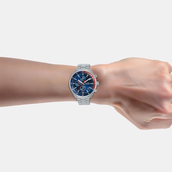 AM3A37X1-2 Active Men Quartz Blue Dial Chronograph Stainless Steel Watch AM3A37X1