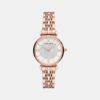 Women Quartz White Dial Analog Stainless Steel Watch AR11244I