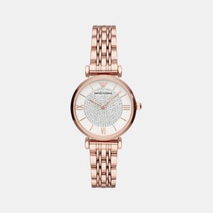 AR11244I Women Quartz White Dial Analog Stainless Steel Watch AR11244I