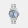 Women Quartz Blue Dial Analog Stainless Steel Watch AR11748
