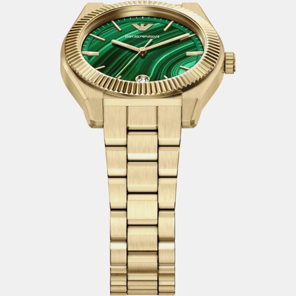 AR11759-4 Unisex Quartz Green Dial Analog Stainless Steel Watch AR11759