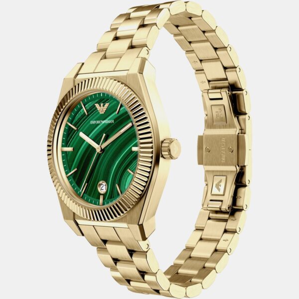 AR11759-5 Unisex Quartz Green Dial Analog Stainless Steel Watch AR11759
